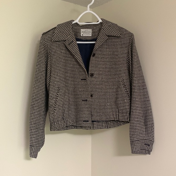 Vintage Miss Pendleton Houndstooth Crop Jacket - Picture 8 of 13